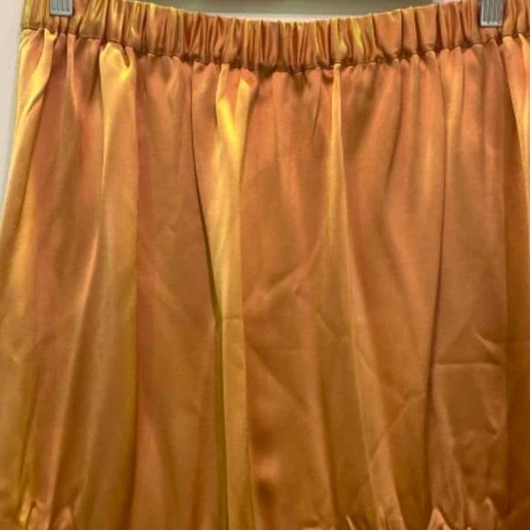 SEED HERITAGE Gold Satin Wrap Midi Skirt NWT RRP$129 - Picture 7 of 11